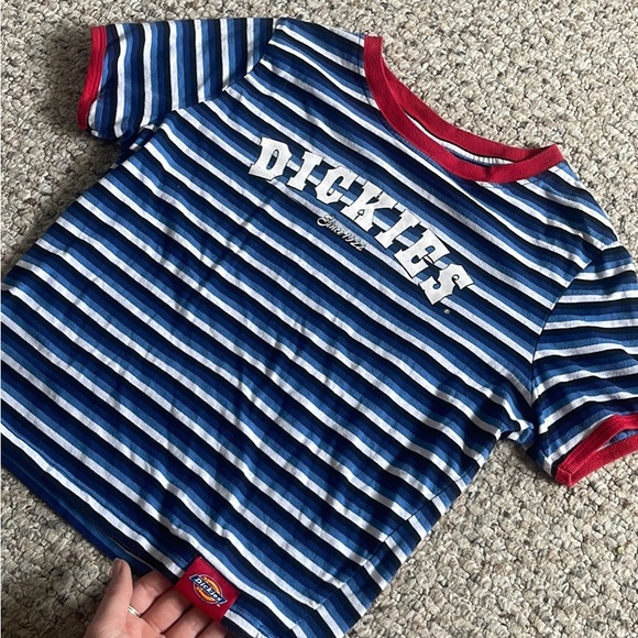 Dickie’s Striped Vintage T-Shirt - Size S - Picture 3 of 4